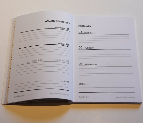 2019 Diary A5 week to view Abstract Forms