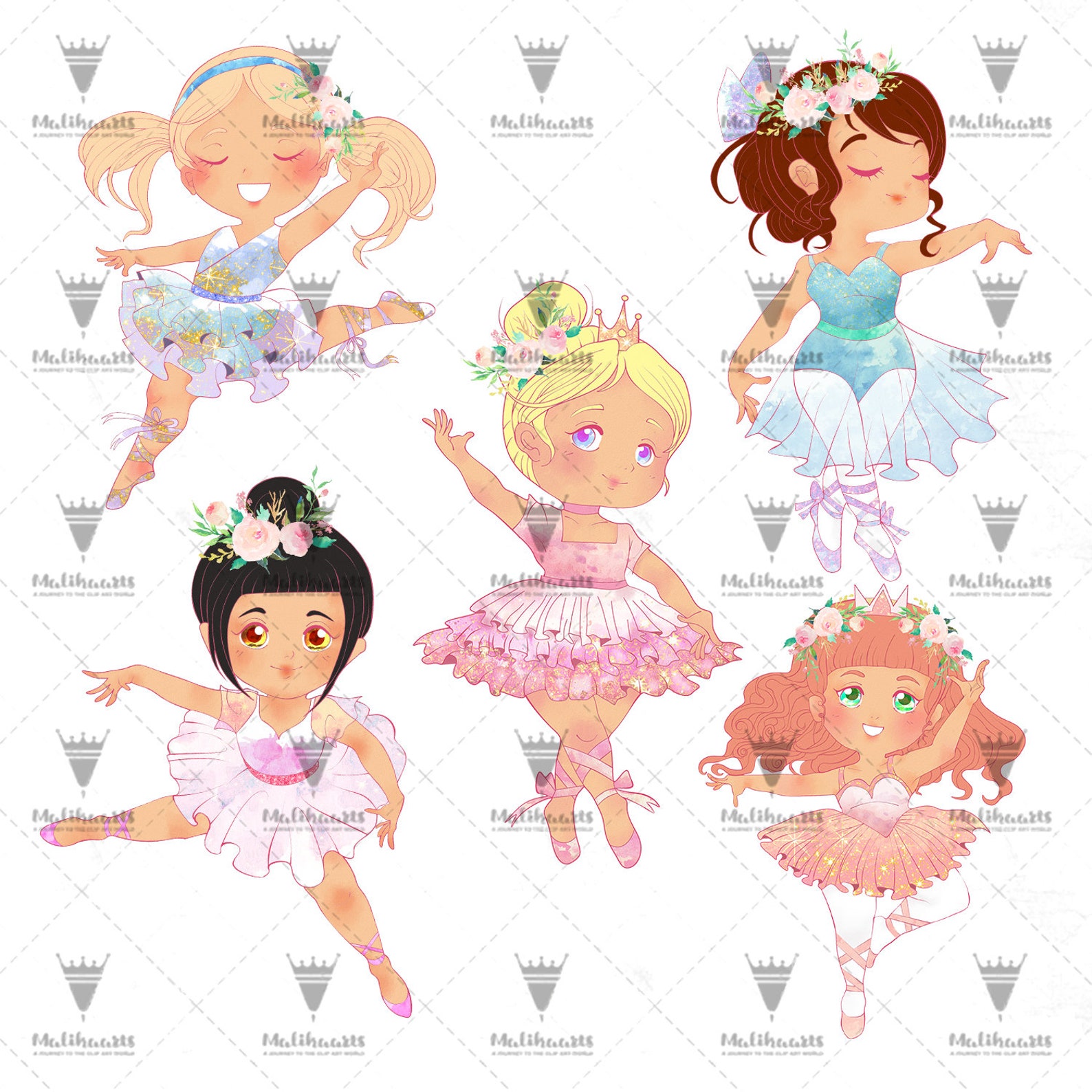 ballet clipart, ballerina clipart, girl ballet, dancing clipart, swan clipart, ballet shoes, ballet dress, instant download png