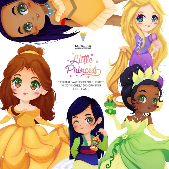 Princess Clipart Fairytale Clipart Beauty And The Beast Etsy