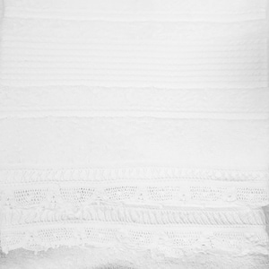 White Hand Towel Adorned with Handmade Lace Trims Spa Towels Hotel Hand Towels Face Towels - UK Stock