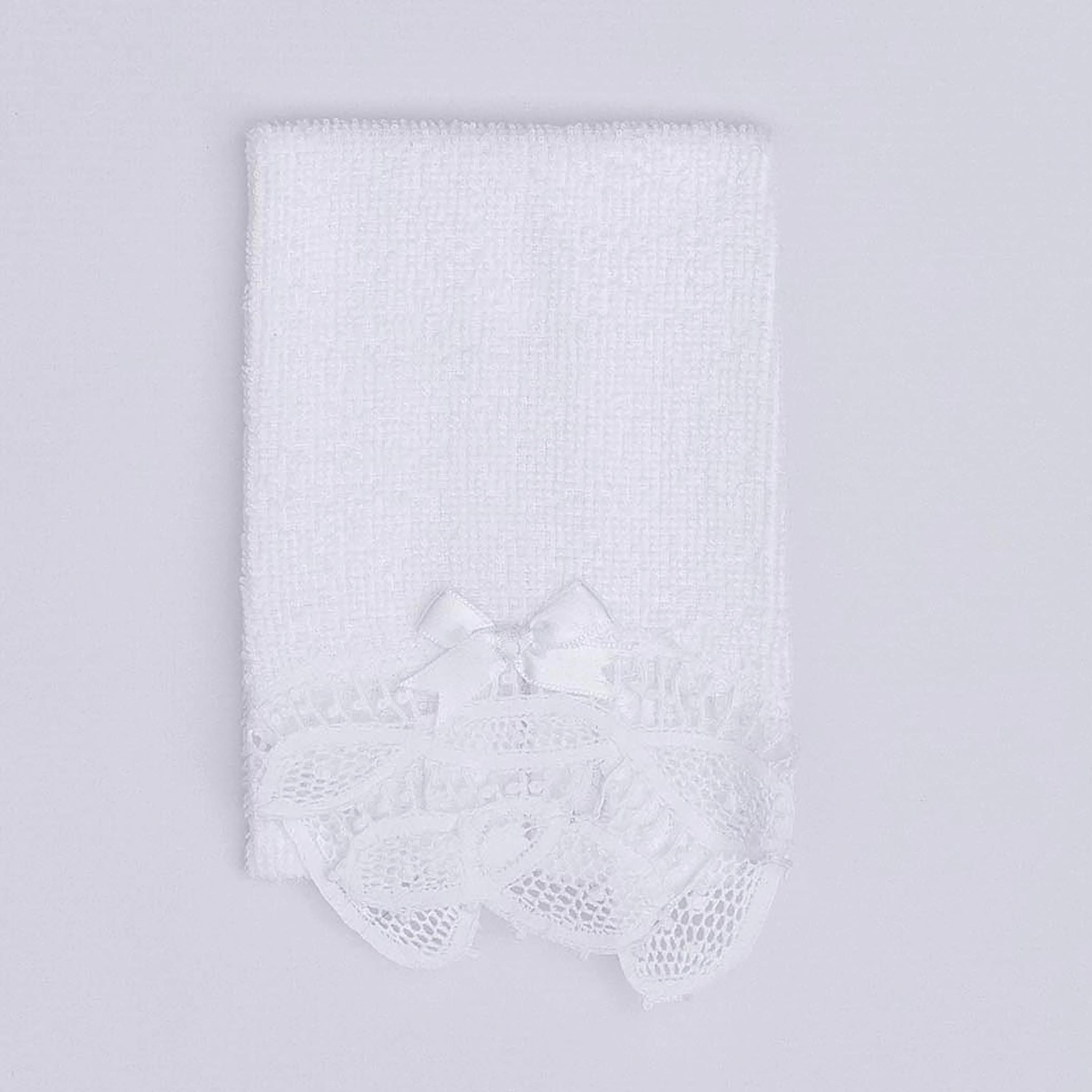 White Guest Hand Towels with Handmade Lace Trims for Weddings Etsy