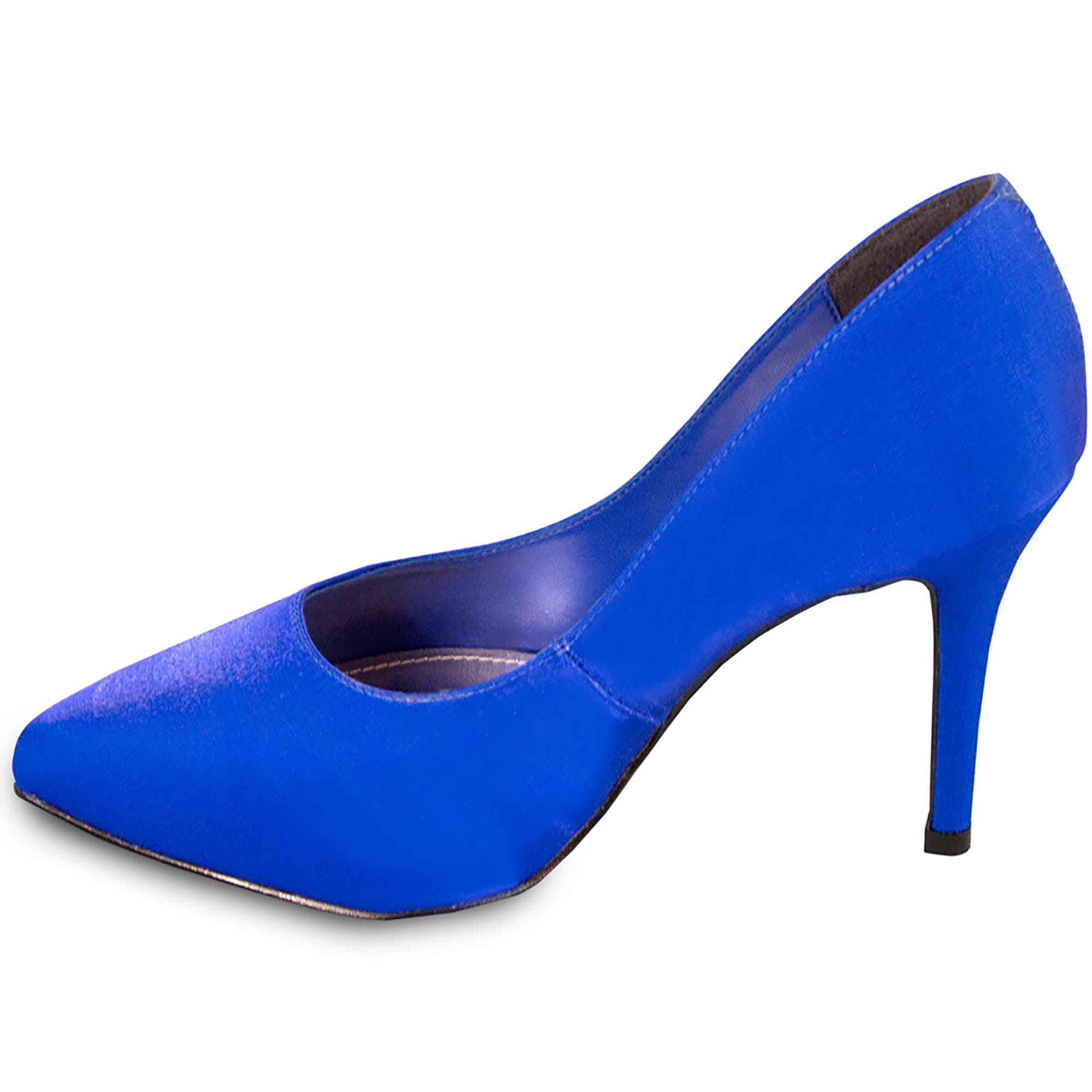 yellow and royal blue heels