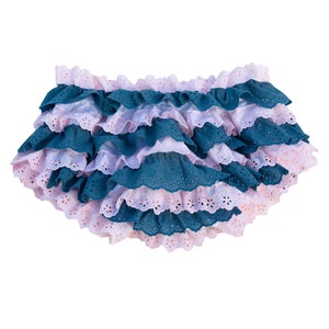 Tiered Women Lace Frilly Knickers Multi-Layer Ruffled Bloomers Made to Measurements in the UK