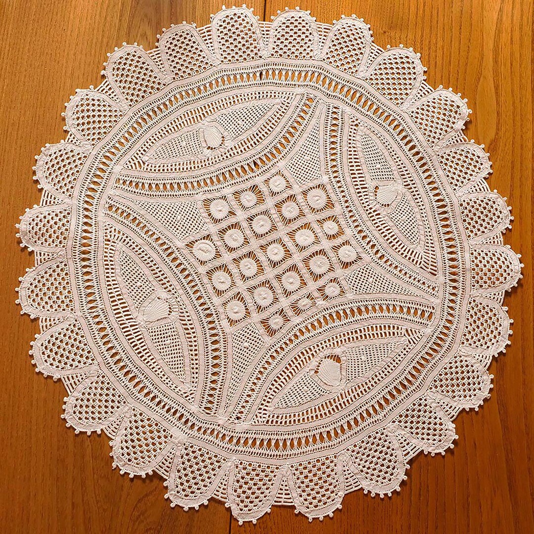 Lace Table Mats FULLY Handmade 100 Cotton or Tray Cloths Live