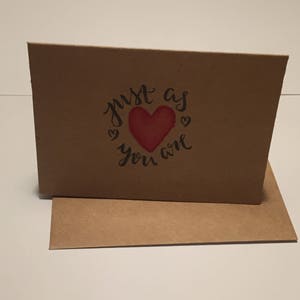 Handmade card 'just as you are' image 5