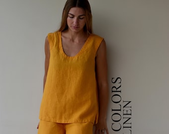 Linen TOP / t0shirt woman / linen clothing linen top/ linen set woman clothing / linen top woman linen clothing/ linen top
