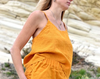 Linen TOP/ clothing woman / linen shirt linen top/ linen set woman clothing / linen top woman linen clothing/ linen shirt