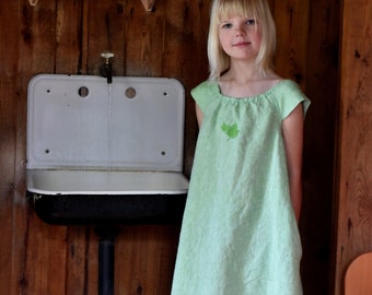 Girl linen dress / linen baby dress / more colors available / dress kids/ dress children / gift for girl / dress linen girl