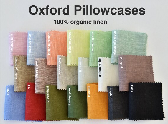 Pillow Case Linen Oxford With 2 Flange Body Pillow Pre Etsy