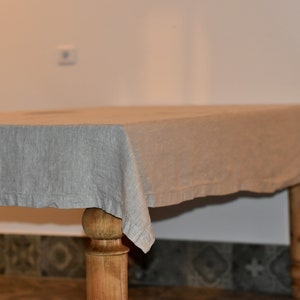 Linen tableclot / tablecloths square / tablecloths rectangular tablecloths / Handmade tablecloths / stone washed tablecloth / Custom sizes.