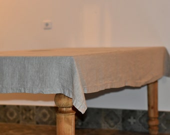 Linen tableclot / tablecloths square / tablecloths rectangular tablecloths / Handmade tablecloths / stone washed tablecloth / Custom sizes.
