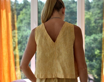 Linen TOP / t-shirt woman / linen clothing linen top/ linen set woman clothing / linen top woman linen clothing/ linen bluse