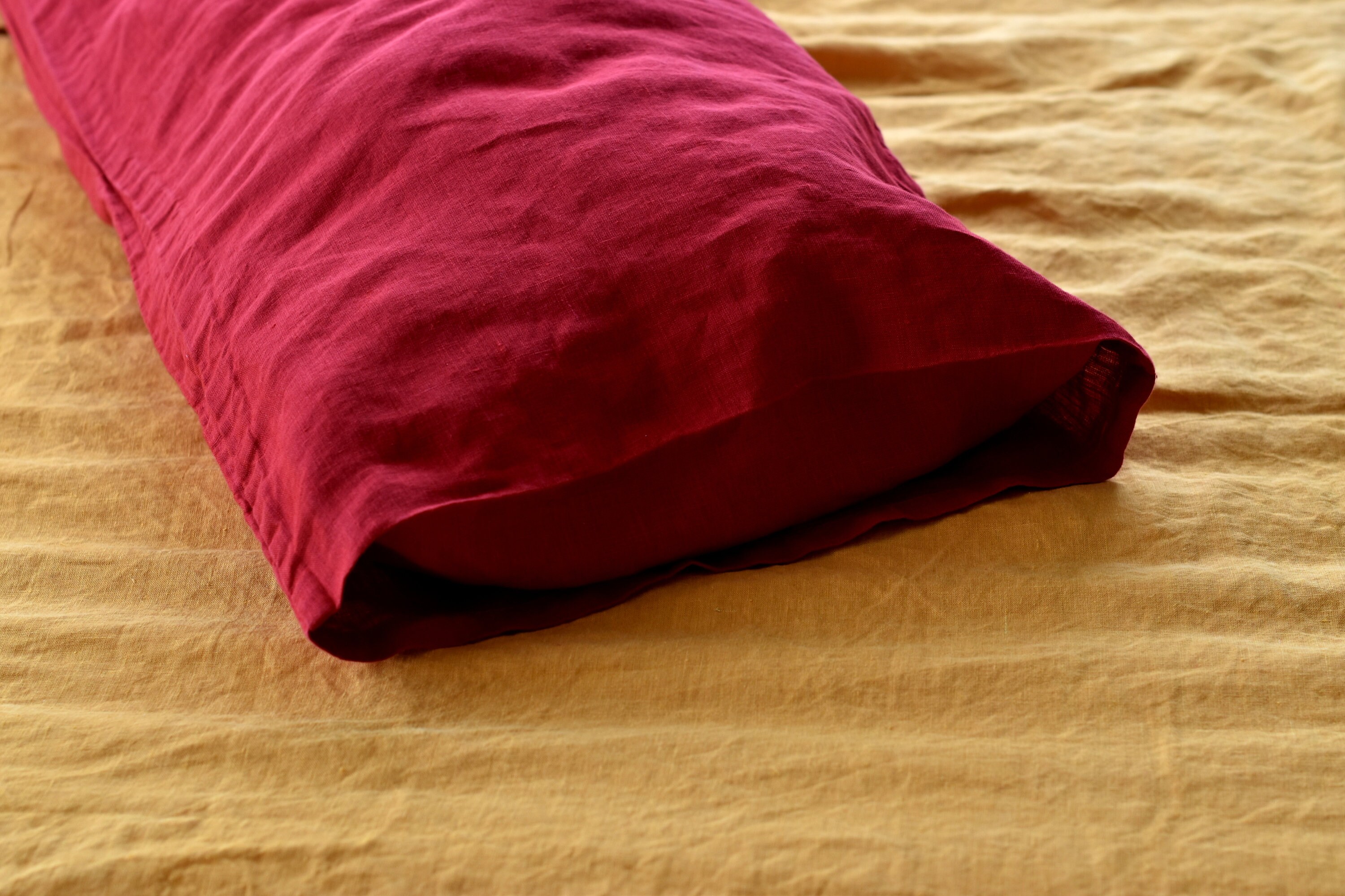 LINEN BODY Pillow Case / Stonewashed Body Pillow Case / Etsy