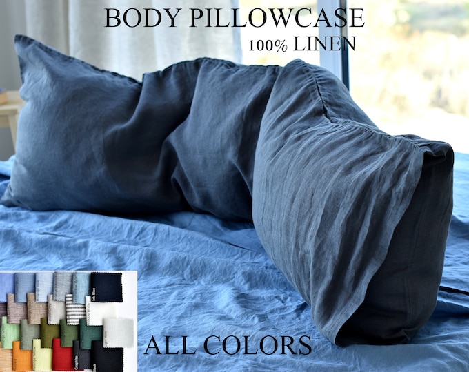 Linen BODY PILLOW Cover / Pregnancy Pillow Sham / Pillow Case Etsy