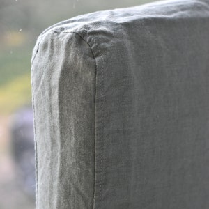Linen Headboard Custom size. Headboard Slipcover. Custom size Foot board cover. Custom Made Linen Head board cover. All colors. All size.