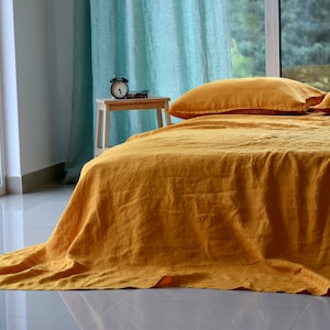Linen SHEET SET / flax sheet set / sheet set queen king 100% linen / linen bedding sheet set/ linen shabby chic bedding / sheet linen