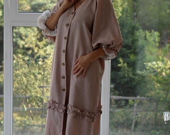 LINEN DRESS / Linen maxi dress / Linen clothes / long linen dress / Linen long dress / Slip dress / Gift Christmas/  Women's Vintage