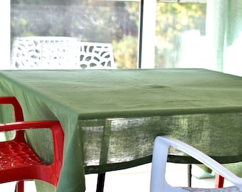 Linen tableclot / tablecloths square / tablecloths rectangular tablecloths / Handmade tablecloths / stone washed tablecloth / Custom sizes.