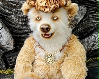 OOAK Artist Teddy Bear – Poseable Handmade Collectible Plush Toy
