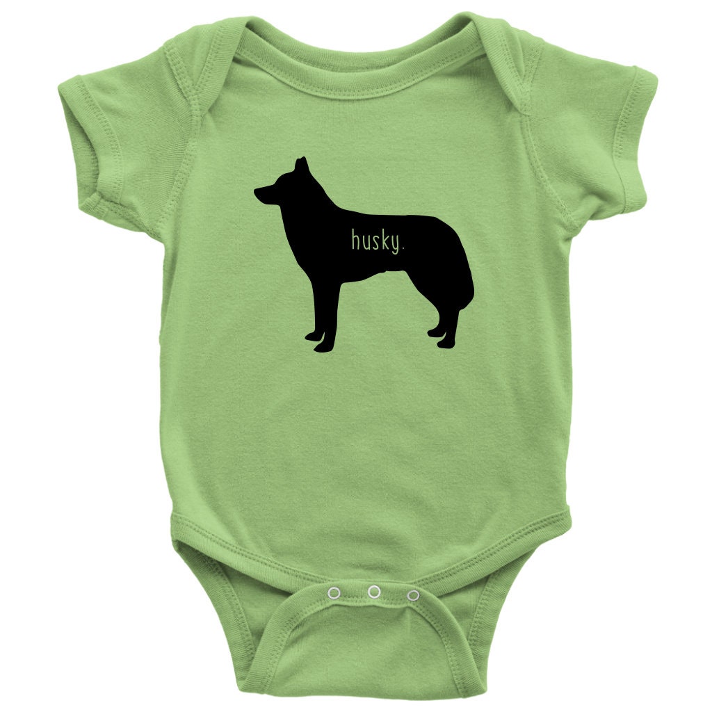 Husky Baby Bodysuit Siberian Husky Infant Clothing Dog Lover Etsy