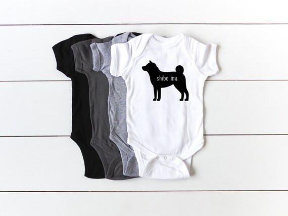 Shiba Inu Baby Bodysuit Sbiba Baby Clothing Dog Lover Baby Shower Gift
