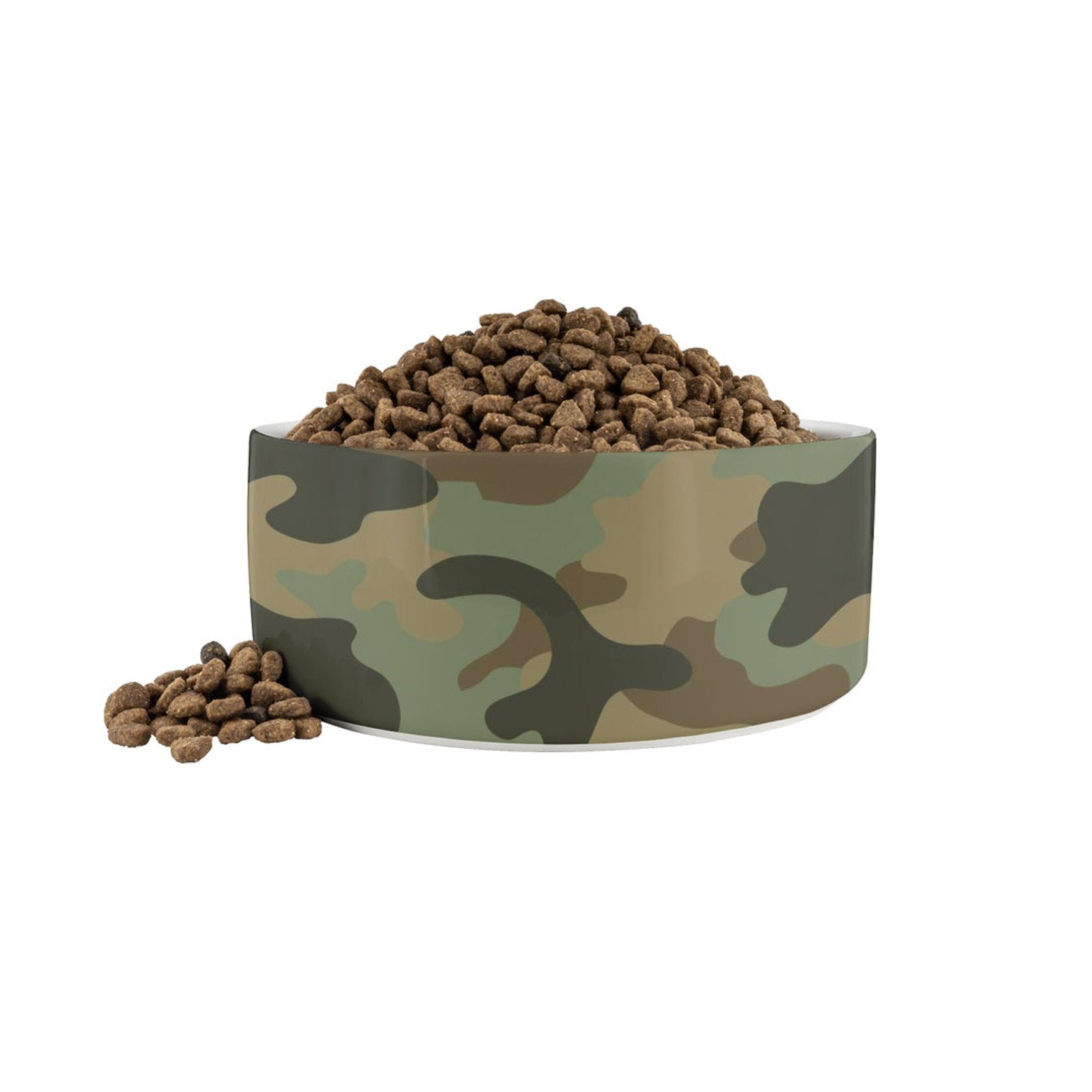 Camouflage Ceramic Dog Bowl Camo Print Food and Water Dish Etsy