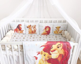 lion king crib set for boy