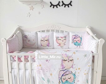 Owl Crib Set Etsy