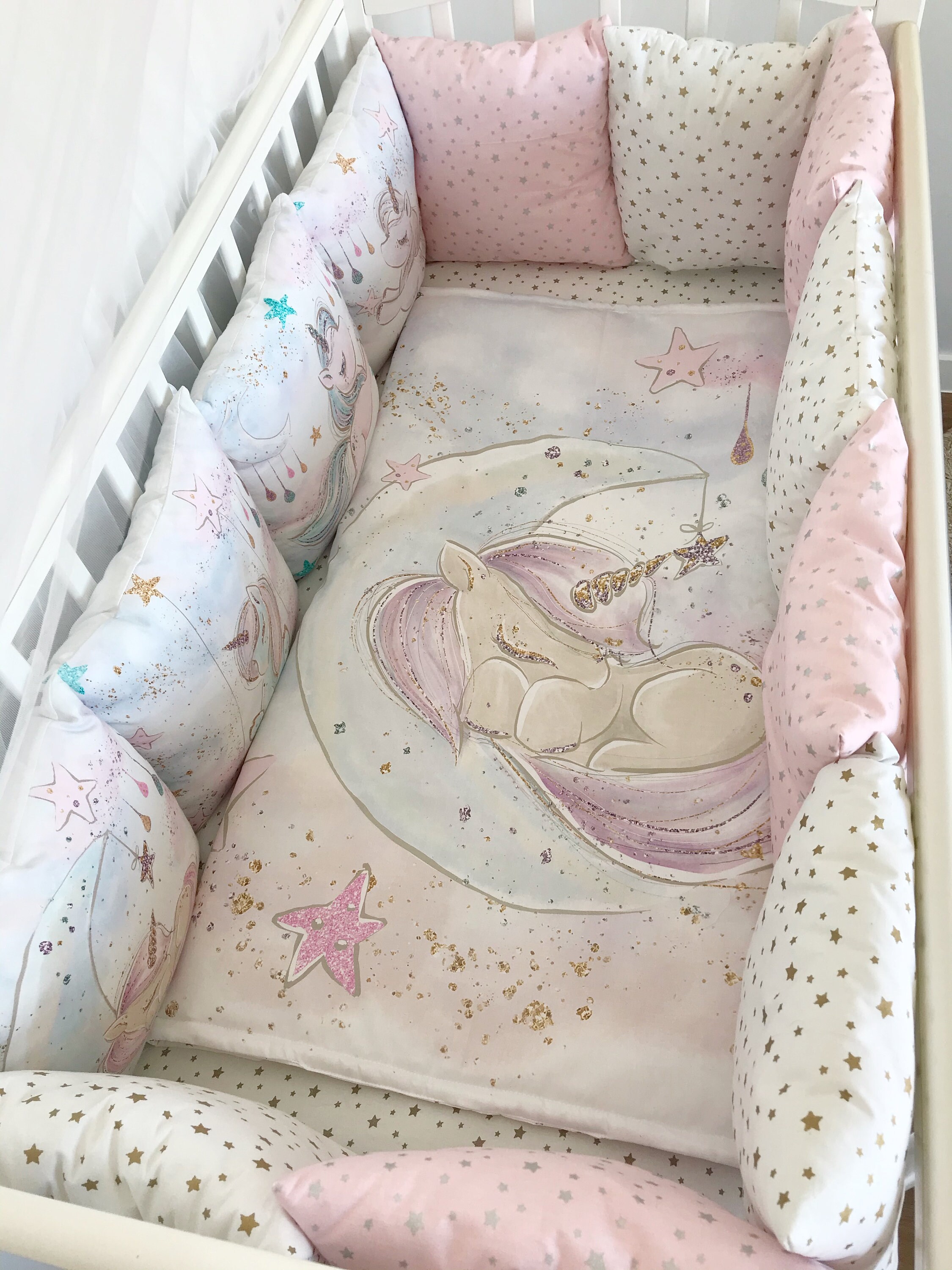 unicorn cot quilt