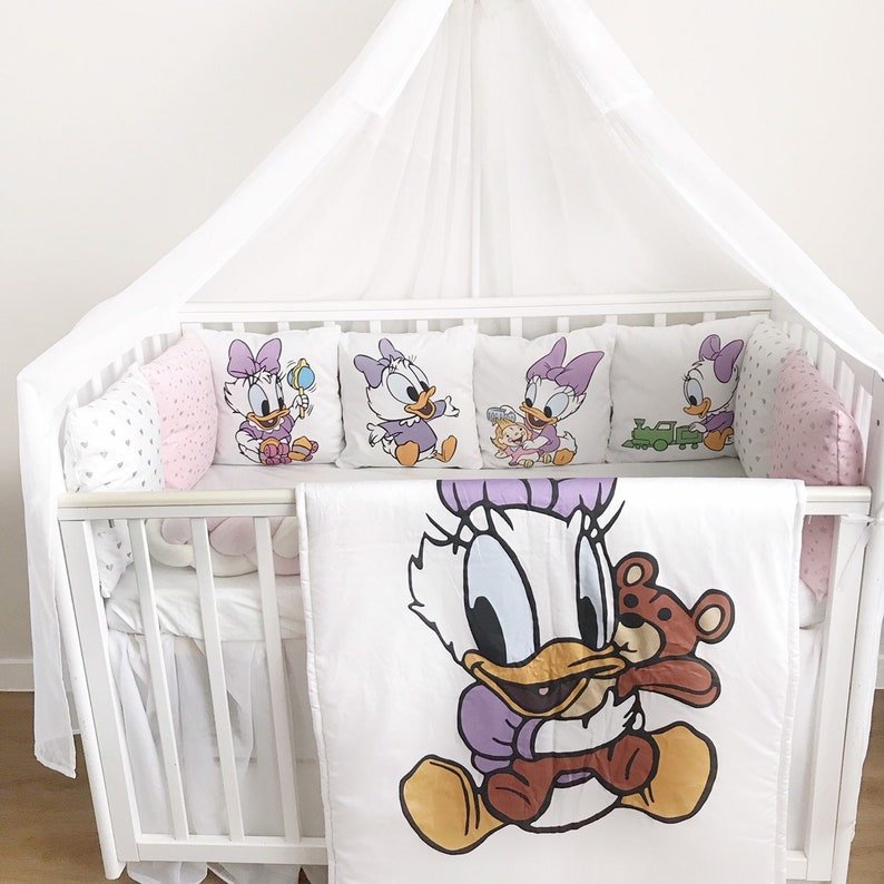 daisy crib bedding