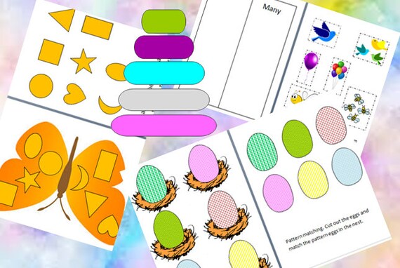 2 3 year old learning workbook pdf learning worksheets etsy