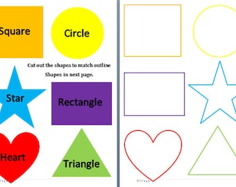 Shape Matching Game: Preschool Learning Activity (PDF Printable)