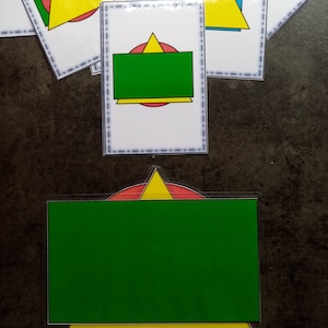 Stacking Shapes. Fallow the Pattern Cards. Stack up the Shapes ...