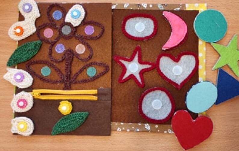 Quiet book Felt quiet book Hand made felt quiet book Learning book for a toddler. Busy book Felt busy book