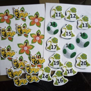 Printable Matching Numbers, File Folder Game, Preschool Learning Activity, Home school Teaching, Daycare Toddler Teacher,Printable Worksheet