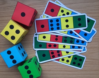 Dice Pattern Matching Busy Book: Toddler Learning Game (PDF Pattern)