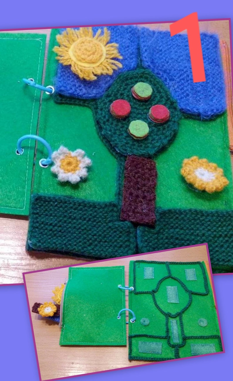 Quiet book Felt quiet book Hand made felt quiet book Learning book for a toddler. Busy book Felt busy book