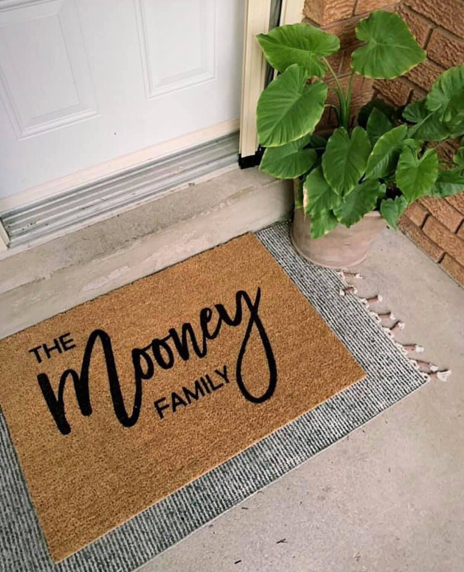 Custom Doormat Last Name Mat Realtor Closing Etsy