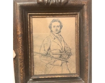 Niccolo Paganini by Jean Auguste Dominique Ingres