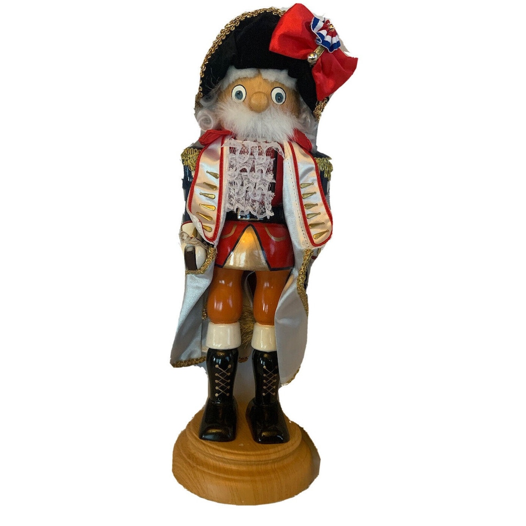 Exquisite Fine Nutcracker Music Box George Washington/colonial Possibly ...