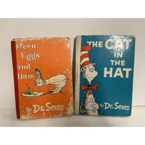 Vintage UK RARE The Cat in the Hat Dr Seuss  +1960 Green Eggs And Ham 1st Ed