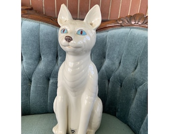RARE Mottahedeh Sir Humphreys Wakefield BR ceramic cat Made In ITALY