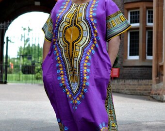 lavender african dress