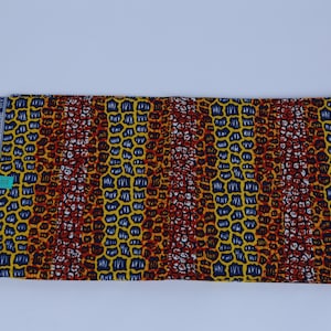 6 Meter Ankara-Stoff mit afrikanischem Druck / mehrfarbiger Ankara-Stoff / afrikanischer Wachsstoff / Baumwollwachsstoff