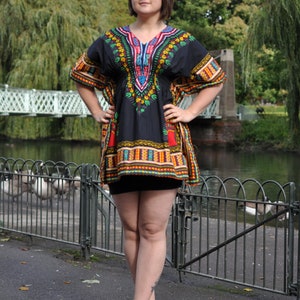 One Size Kaftan Dashiki Dress | African house dress | Dashiki print long dress | House dress