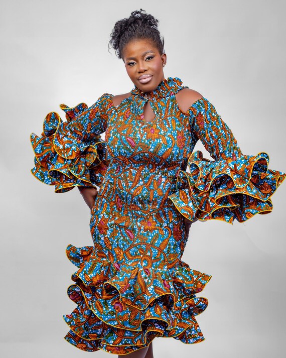 sachin and babi light blue dress retrofete Alexandria Silk Dress in Terracotta Paisley