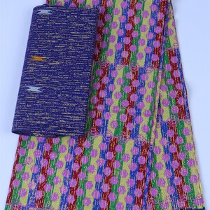 6 yards African print Ankara fabric with different design and colour  Ankara Fabric/ African Wax Fabric/ Cotton Wax Fabric