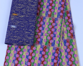 6 yards African print Ankara fabric with different design and colour  Ankara Fabric/ African Wax Fabric/ Cotton Wax Fabric