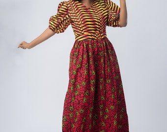 navy blue dress for baby girl Women Kitenge Dress main image 0