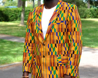 Men's African print blazer | Mens African print jacket | Men's African wear